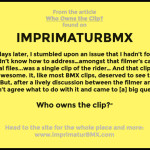 Imprimatur BMX – Who Owns The Clip?