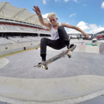 Lacey Baker stood on a board for the first time when she was…